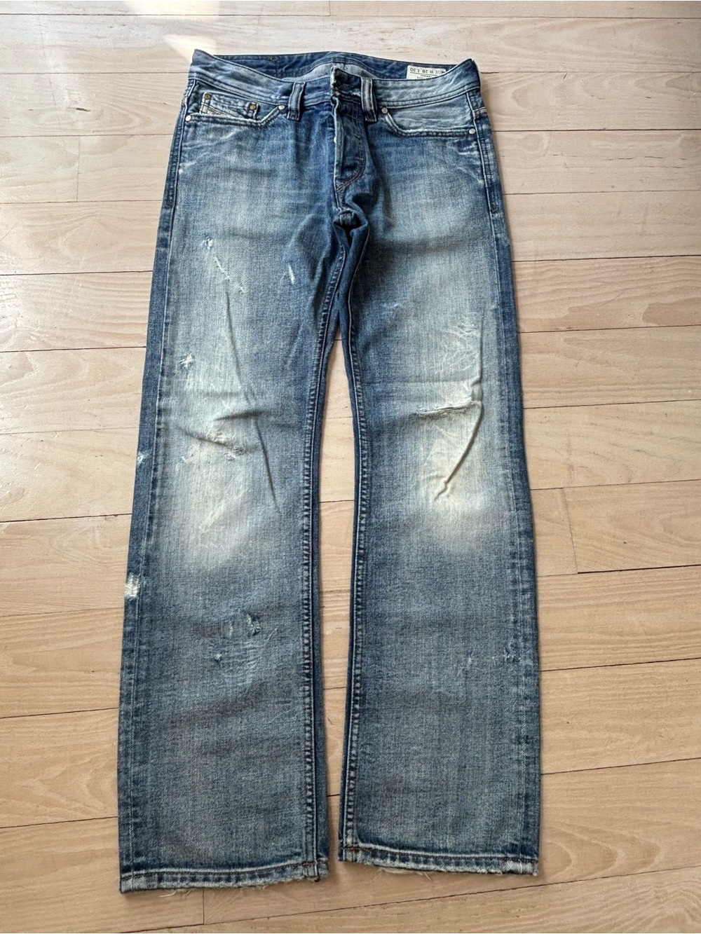 Diesel VIKER Wash 0071J Men's Blue Denim Jeans Size W28 L30